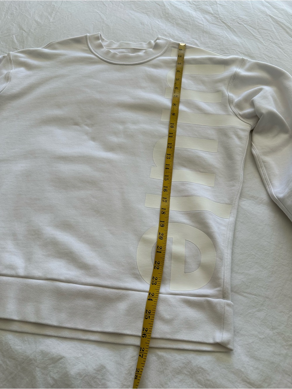 Lululemon white on white logo sweatshirt, size medium - Picture 11 of 15